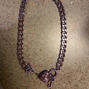 Juicy Couture choker in metallic purple